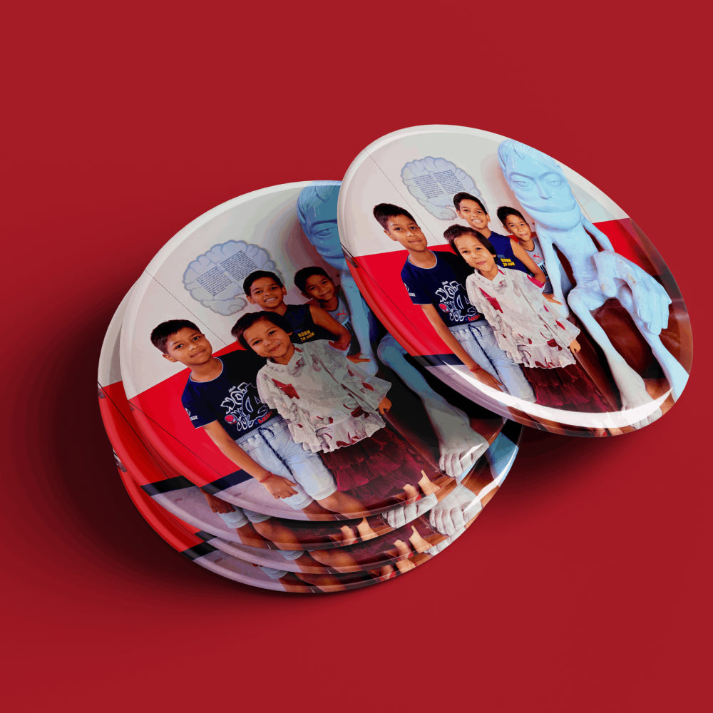 Round Custom Photo Fridge Magnet | Personalize & Gift Memories