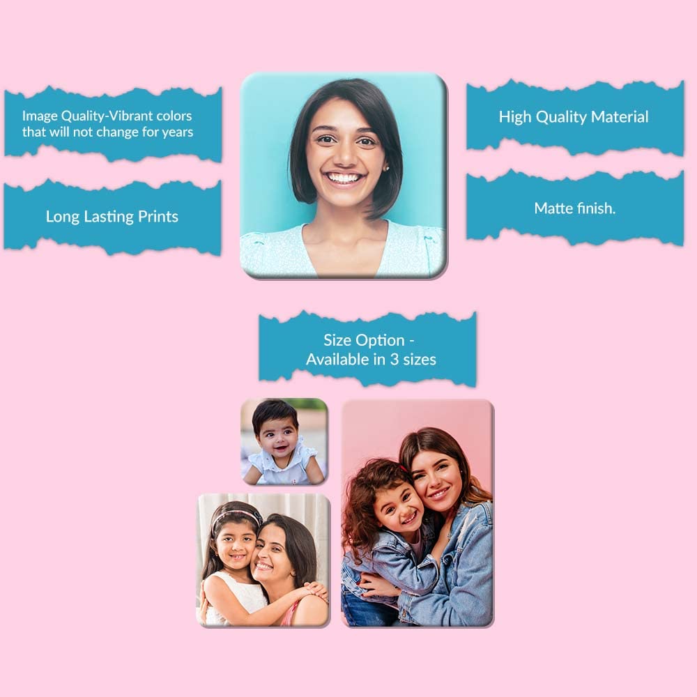 Square Custom Photo Fridge Magnet | Personalize & Gift Memories