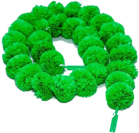 Pack of 5 Pcs | Artificial Gainda (Merigold) Flower Garland for Decoration | Home, Temple & Festival Décor