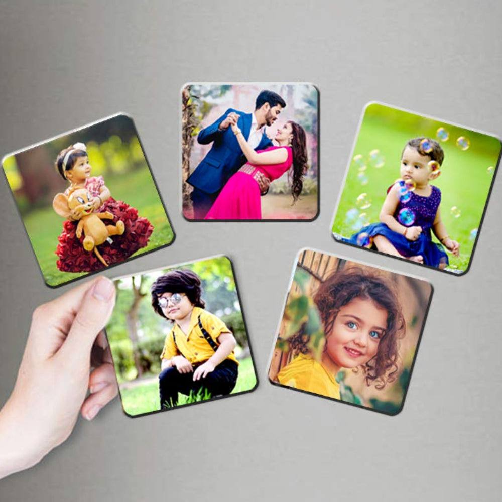 Square Custom Photo Fridge Magnet | Personalize & Gift Memories