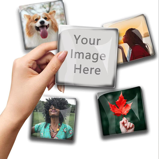 Square Custom Photo Fridge Magnet | Personalize & Gift Memories