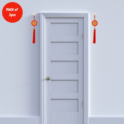 Pack of 2 | Dream Catcher Wall Hanging – Elegant Decorative Piece for Home, Bedroom & Positive Vibes