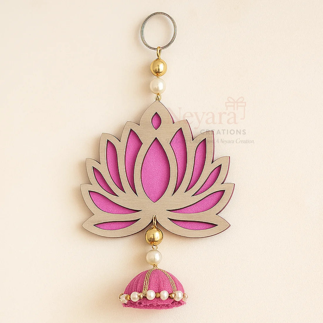 Pack of 6 Lotus Dome Wall Hangings – Elegant Decorative Accents for Home & Festive Décor