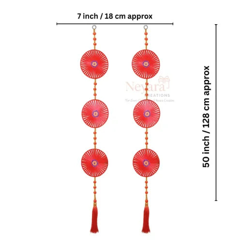 Pack of 3 Dream Catcher & Latkan Combo Wall Hanging | Decorative Toran Set for Home, Bedroom & Festivals