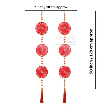 Pack of 3 Dream Catcher & Latkan Combo Wall Hanging | Decorative Toran Set for Home, Bedroom & Festivals