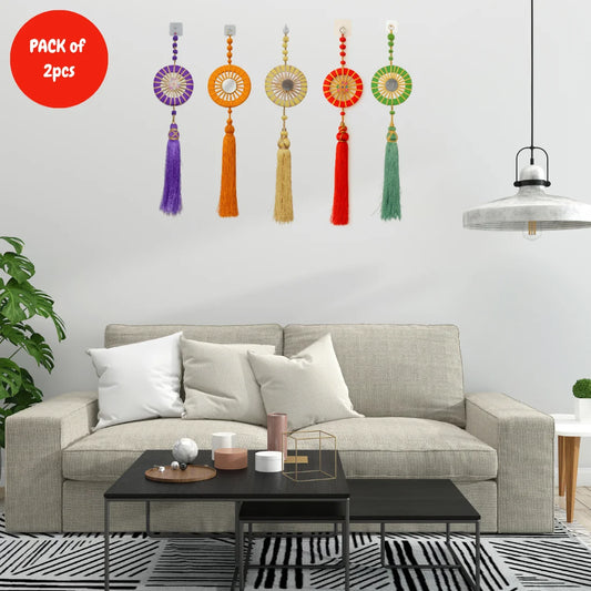 Pack of 2 Dream Catcher Wall Hanging – Elegant Decorative Piece for Home, Bedroom & Positive Vibes
