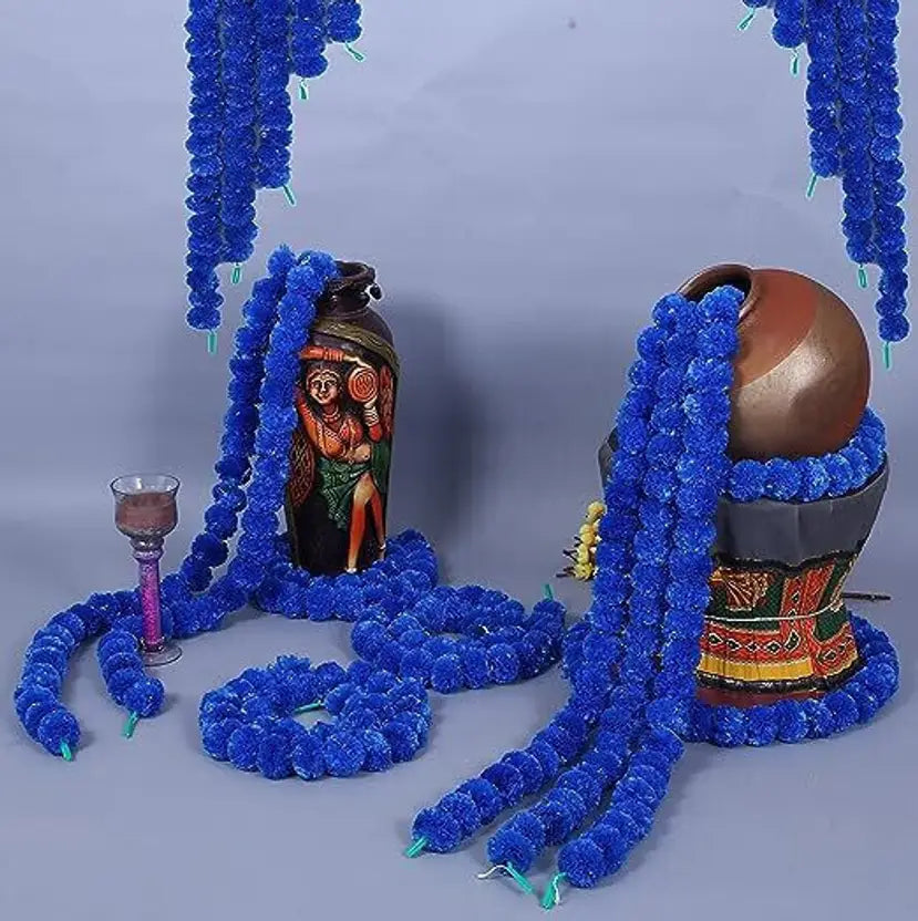 Artificial Genda Flower Garland for Decoration | Home, Temple & Festival Décor