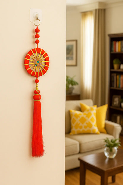 Pack of 2 | Dream Catcher Wall Hanging – Elegant Decorative Piece for Home, Bedroom & Positive Vibes